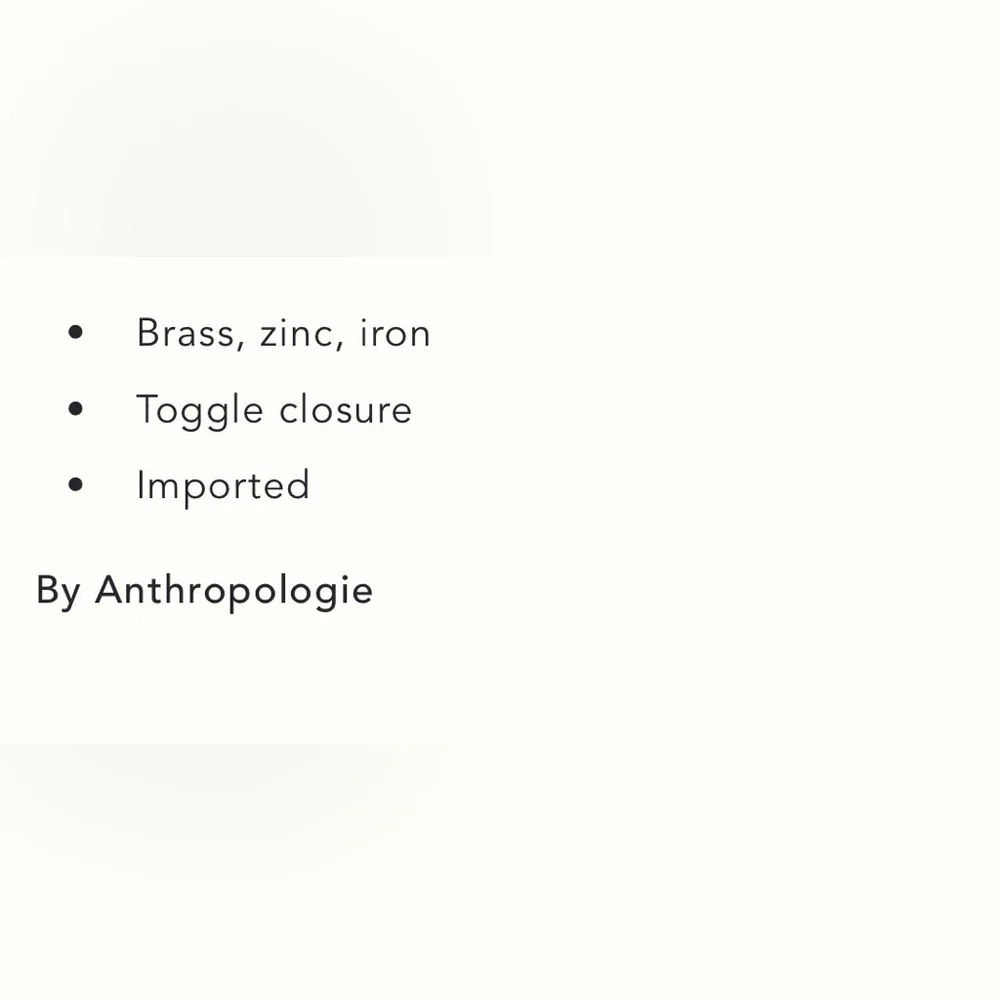 Anthropologie Gold Multi Chain Bracelet